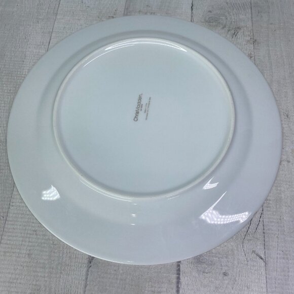 JC Penny Chris Madden MONTALIRA RED Gold Design Porcelain Dinner Plate Set 4 - Picture 9 of 16